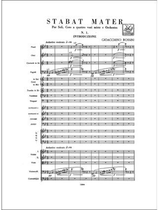 Stabat Mater - Score - ROSSINI - Partition - Grand format